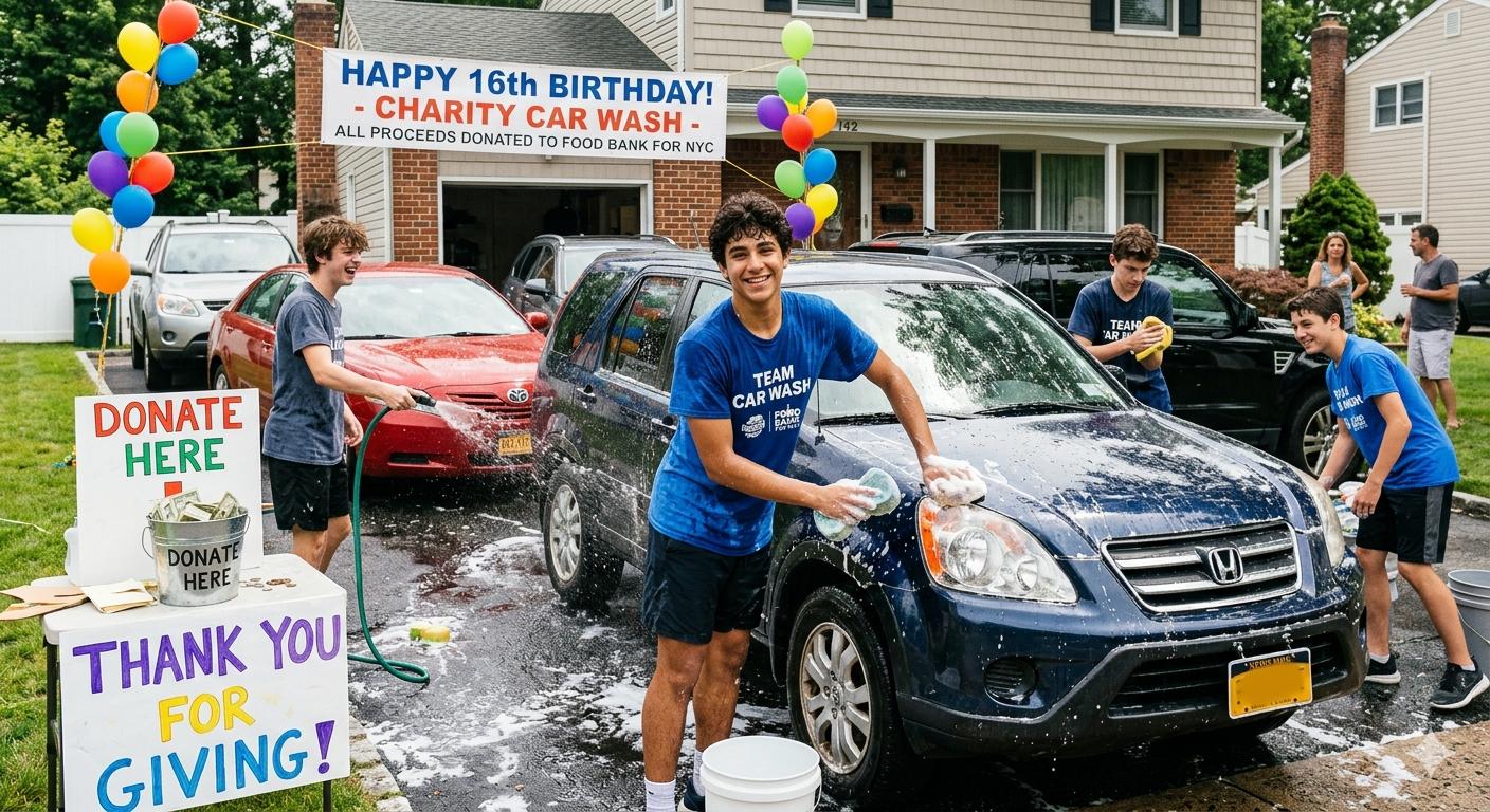 The Best Kind of Birthday Clean: Why My Teen Turned His Birthday Into a Charity Car Wash